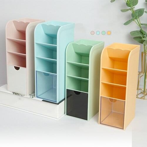 Large Capacity Desk Accessories Pen Holder Pencil Storage Box Desktop Organizer Stand Case