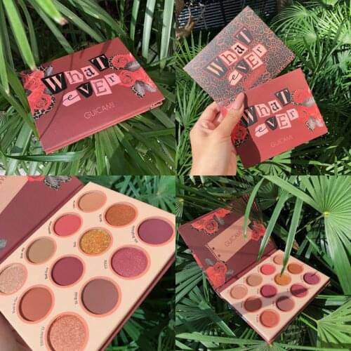 Brand Makeup Pelette Shimmer Matte Glitter EyeShadow Palette 12 Color High Pigmented Metallic Diamond Eyeshadow Pallete Cosmetic