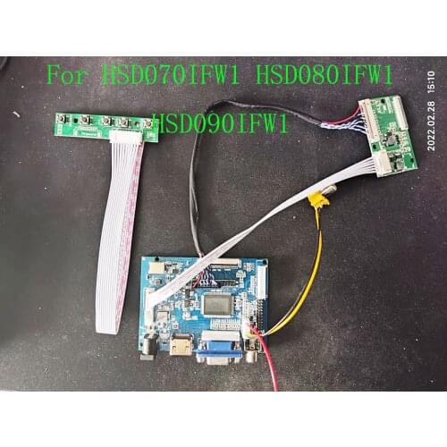 HSD070IFW1 HSD080IFW1 HSD090IFW1 Dedicated Driver Board 40pin 1024*600 HDMI VGA AV Reverse Priority Function For Car Radio LCD