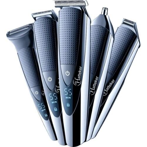 17 piece professional hair clipper kit hair trimmer beard trimer washable body groomer electric hair cutter machine for men