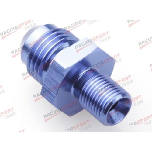 AN -8 AN8 -8AN 8AN male to 3/8" BSP BSPP Straight Adapter adaptor AD56006 BLACK