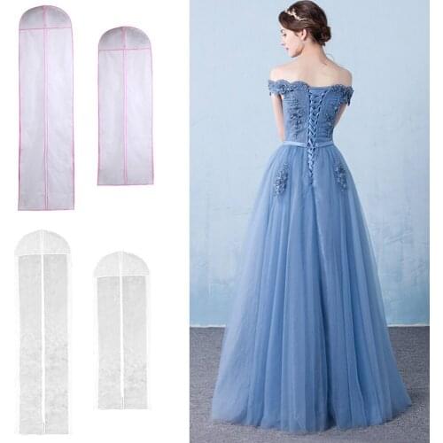 150/180cm Long High Quality Long TRAIN Wedding Dess Dust Bag Evening Dress Dust Cover Bridal Garment Storage Bag