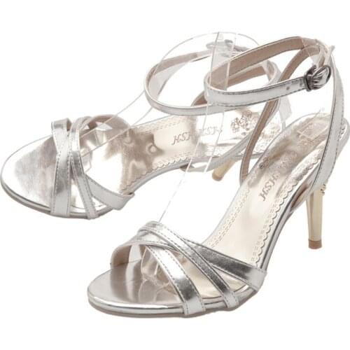 Big Size 9 10 11-16 high heels sandals women shoes woman summer ladies Show your toes and cross your stiletto heels around your