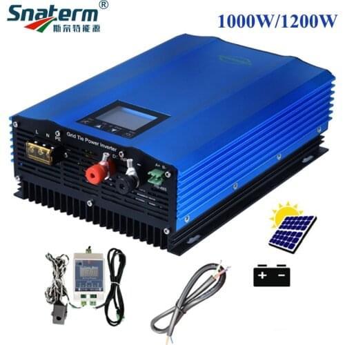 1000W Battery Discharge Auto-Limit MPPT Solar DC24V 48V 72V AC110V - 230v Grid Tie Inverter with Limiter Sensor power inverter