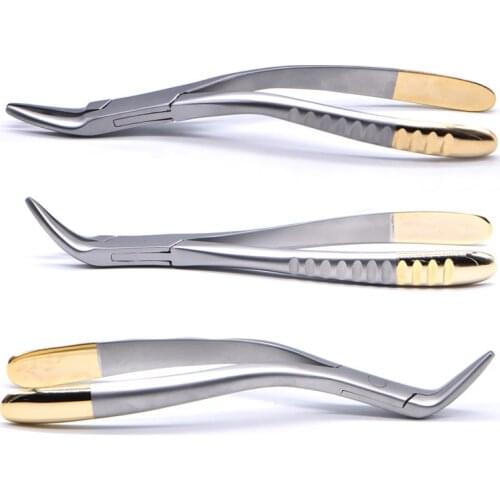Dental Root Fragment Tooth Extraction Forceps Tooth Pliers Dental Instrument Curved Maxillary Mandibular Teeth Plier Dental tool