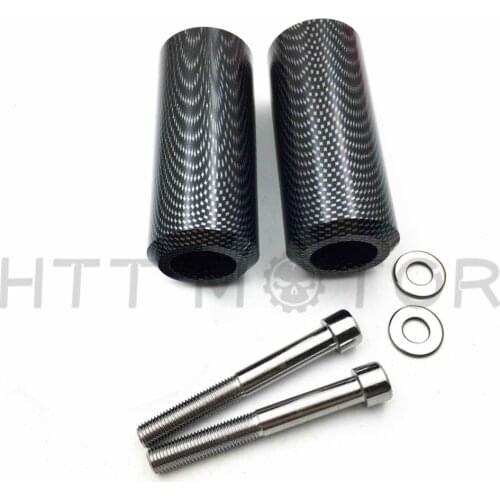 Aftermarket motorcycle parts Extended Frame Slider For Yamaha 2004 2005 2006 2007 2008-2012 FZ-6 FZ-6S 600 Carbon Fiber