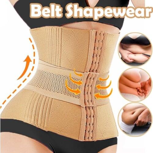 Women Slimming Waist Trainer Modeling Belt Shapewear Waist Cincher Body Shaper Fat Compression Strap Girdles Firm Corset 2021