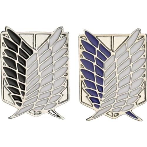 Anime Badge Attack on Titan Brooch Pin Wings of Liberty Freedom Scout Regiment Legion Survey Recon Corp Eren Badge Anime Jewelry