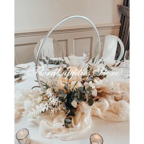 10 PCS Flower Rack Wedding Table Centerpieces 40CM Height Metal Flower Stand Road Lead Floral Stand Backdrop Decoration