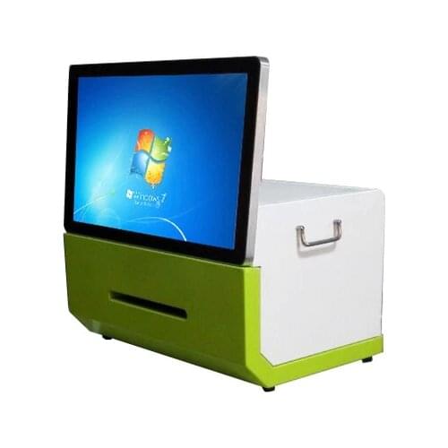 21.5 24 32 42 inch IR multi touch all in one led lcd PC TV all in one pc tv advertising signage kiosk totem with printer