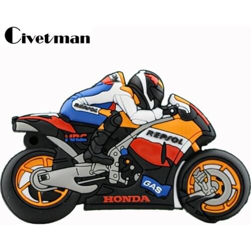 32GB Motorcycle USB Flash Drive USB 2.0 Pen Drive Portable USB Flash Stick 4GB 8GB 16GB 64GB 128GB 256GB Pendrive CLE