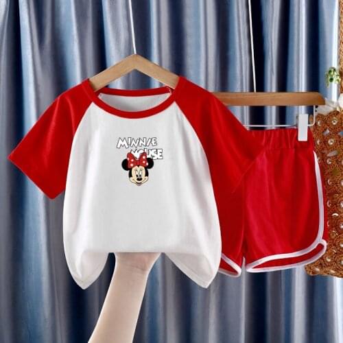 D2022 Childrens Short Sleeve Suit New Boys' Summer Trend Two Piece Set Of Thin Pure Cotton Baby Short Sleeve Shorts
