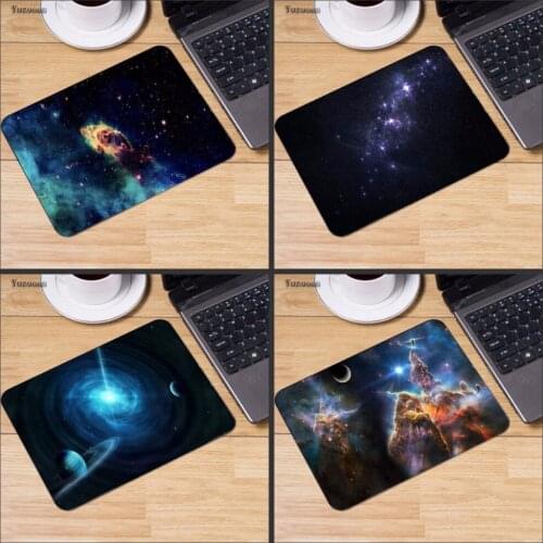 Mairuige Dream Blue Space Gaming Keyboard Mousepads Optical Computer Table Mouse Mat Mice Pads 18*22cm And 25*29cm