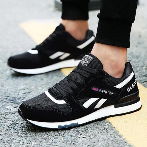 Large Size Summer Outdoor Sport Shoes Male Sports Shoes Men Sneakers Mens Running Trainers Black Sneackers Tennis Male Gym D-838