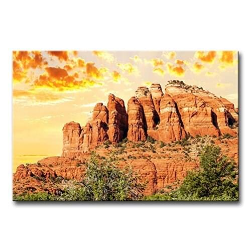 Wall Art Poster Famous Chimney Rock In Red Rock Country Sedona Arizona Usa National Park Landscape Canyon Decor Drop shipping