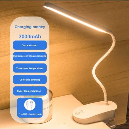 Desk Lamp Usb Touch Charging Smart Led Small Desk Lamp, Children Learning To Read, Eye Protection 360° Adjustable