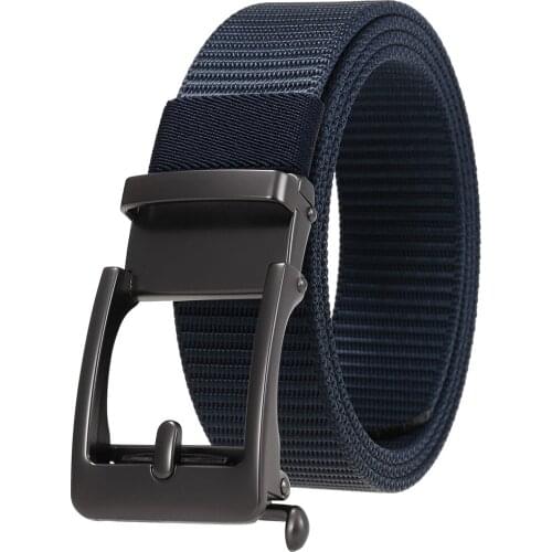 New High Quality Fashion Male Nylon Braided Belt Mens Alloy Belt Buckle Belts for Men Luxury Designer Brand G136-24913-1