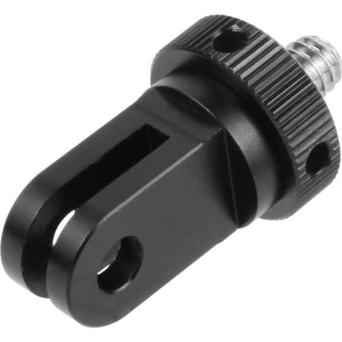 Upgrade CNC Mini Tripod Mount Adapter Stainless Steel 1/4 Screw Head Adapter for GoPro Hero 9 8 7 6 5 for DJI Camera Accessories