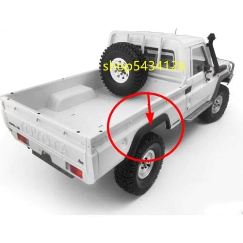 Plastic Rear Wheel Eyebrow For 1/10 KILLERBODY LC70 Body