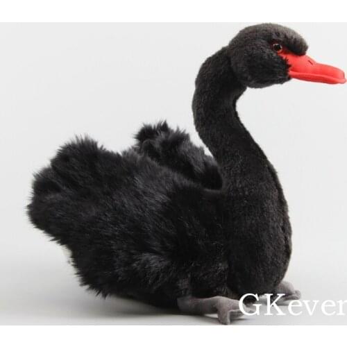 30 x 25 CM Black Swan Plush Toys Doll Peluche Stuffed Animals Toys Big Size Pillow Sofa Cushion Baby Kids Birthday Party Gift
