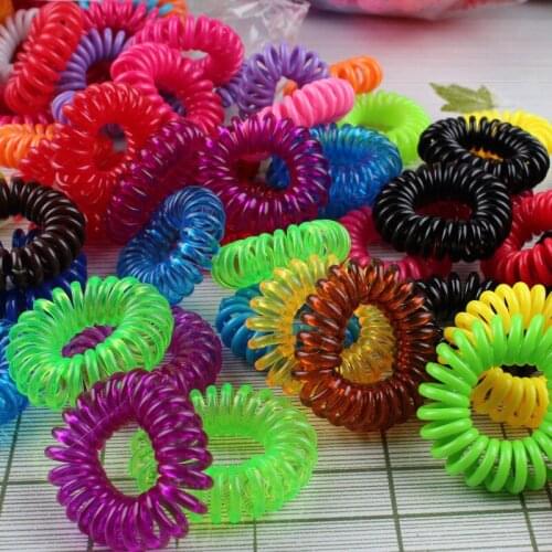 Fashionable telephone line hair rope headbands telephone line gum telephone line hair band elastic 2015 girls headwear headband