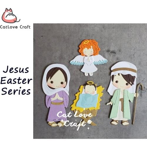 Catlove Jesus Easter Series Metal Cutting Dies Scrapbooking Stencil Die Cuts Card Making DIY Craft Embossing New Dies For 2021