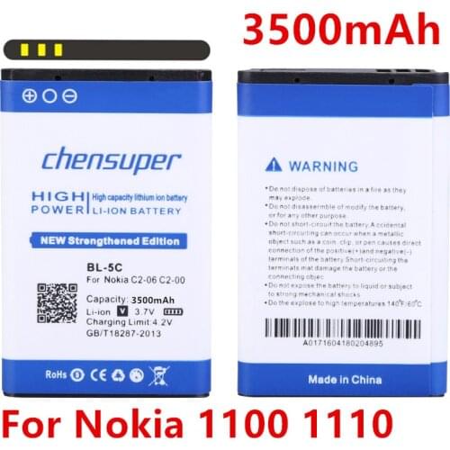 NEW BL-5C Replacement Battery Real 3500mAh For Nokia 2610 2600 2300 6230 6630 n70 n71 C2-02 C2-03 C2-06 X2-01