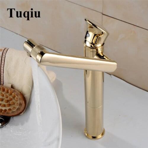 Basin faucet, Brass Bathroom Faucet Hot & Cold Water Tap, Bathroom Sink Mixer Tall Basin Mixer Hot Sale all copper gold/chrome