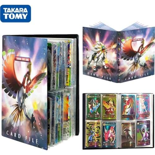 TAKARA TOMY 240Pcs Pokemon Cards Album Book Cool Cartoon Anime Ho-Oh Collection Folder VMAX GX EX Game Card Holder Kid Toys Gift