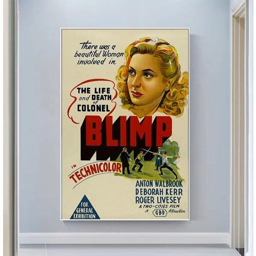 V0774 The Life and Death of Colonel Blimp (2) Vintage Classic Movie Wall Silk Cloth HD Poster Art Home Decoration Gift