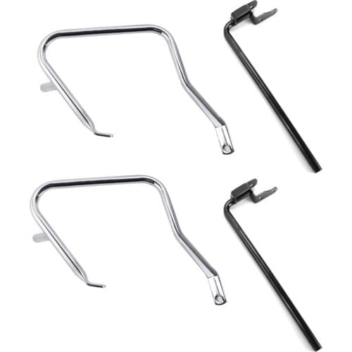 Motorcycle Saddlebag Bracket Guard Protector Crash Bars for Harley Touring Street Road Glide 2014-2019