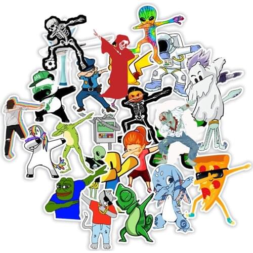 10/30/50PCS Funny Rock Hip hop Meme Stickers Laptop Fridge Guitar Bike Luggage Skateboard Cool Graffiti Sticker Decal Kid Toy