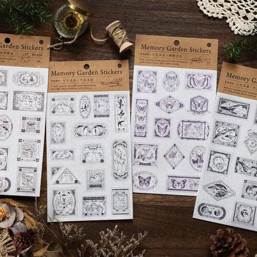 12packs/LOT memory garden series Creative decoration DIY stationery paper masking washi sticker