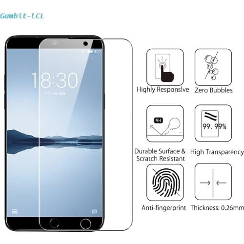 2PCS 2.5D 9H Premium Tempered Glass For Meizu 15 / 15 LITE Screen Protector Toughened protective film For Meizu 15LITE 5.46"
