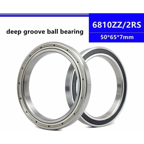 20pcs 6810ZZ 6810-2RS 6810Z 6810-2Z 6810RS 6810 50*65*7mm thin wall deep groove ball bearing 50x65x7 mm