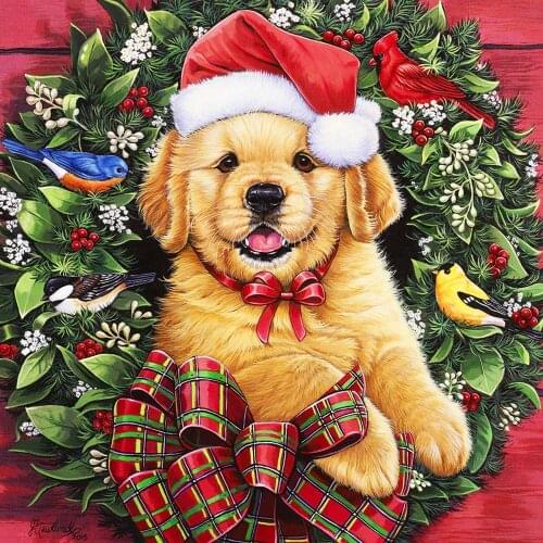 2020 New Animals 5D Diamond Painting Full Square/Round Mosaic Rhinestone Diamond Embroidery Dog Cross Stitch Kit Home Decor Gift