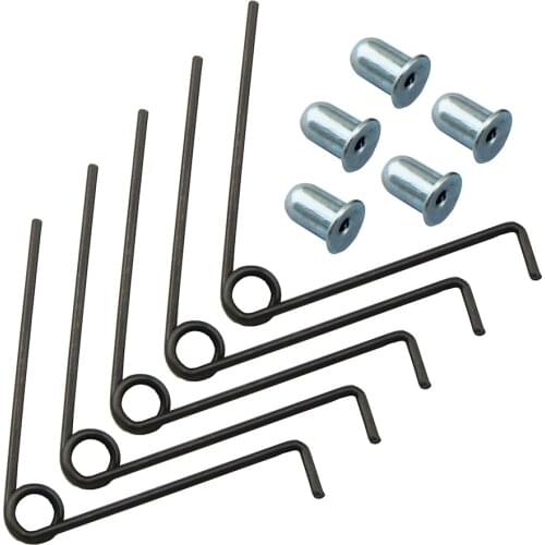 5 Sets Button Dia 6mm Height 10mm Push Spring For 12-50mm Round Tube Locking Tube Pin Button Mounting Spring Clips For Tent Pole