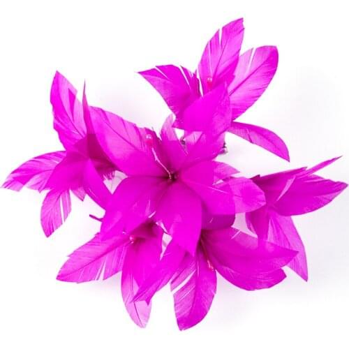 Clip Headdress Accessory/Polyamide Fascinators with Feather/ Flower / Solid 1pc Wedding / Special Occasion / Tea Party Headpiece