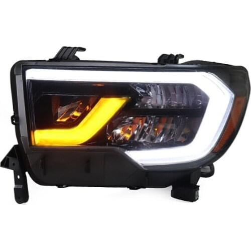 For 2007-2013headlight assembly Sequoia changed headlights equipped with LED daytime running lights streamer turn light
