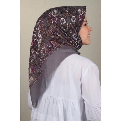 ERİPEK PATTERNED LINEN FLAMLI SCARF-DESEN-18-RENK-14