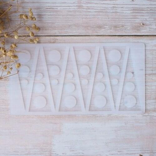 Hot DIY 3D 8-Cells Hollowed out dot Triangle Silicone Mold Cake Decorating Tools Cupcake Chocolate Mould Decor Muffin Pan Baking