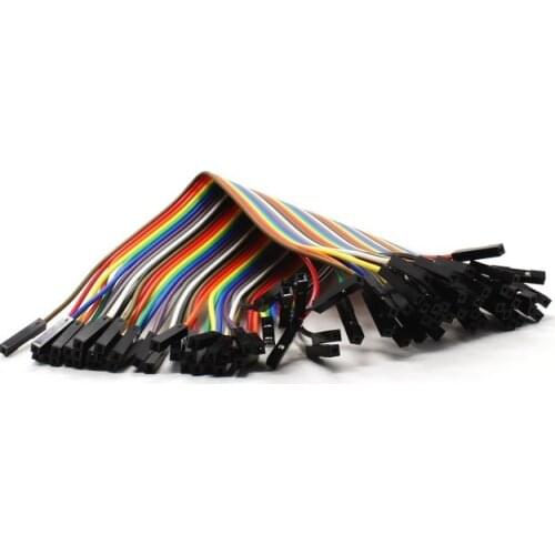 2.54mm pitch, male to female 40P, 20cm dupont cable(1pin per piece)