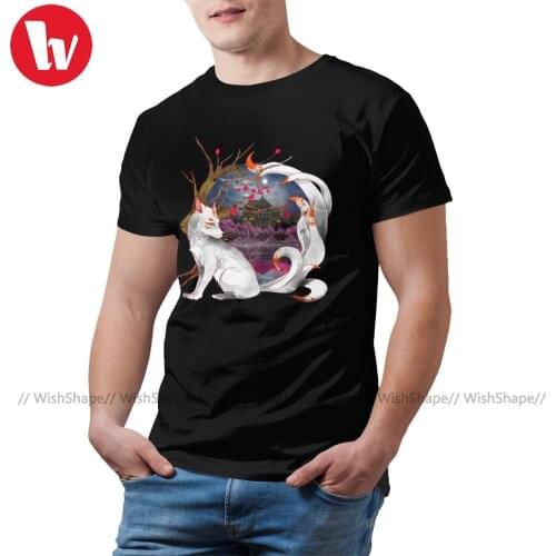 Kitsune T Shirt Into The Fox Hole T-Shirt Printed Fun Tee Shirt Big 100 Cotton Short-Sleeve Men Basic Tshirt