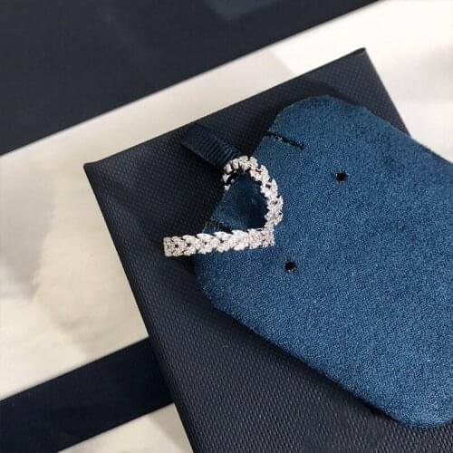 Summer Hot Pop Brand Pure 925 Sterling Silver Jewelry Womens Leaves Circle Ear Clip Party Wheatear Earring Accessories Girl Gif