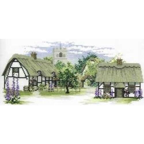 Top Customizd Embroidery Cottage Cross Stitch Patterns Christmas Stockings with 100% Cotton Floss & Free Shipping for Wall Decor