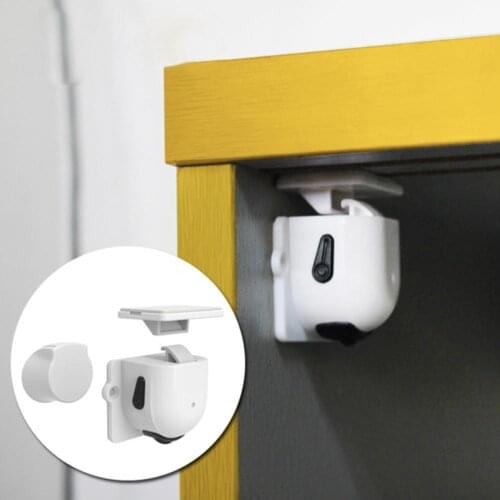 Children Magnetic Safety Lock Drawer Invisible Cabinet Locks 4 Drawer 1 Protection Kids Security With Key Locks Door L3Z4