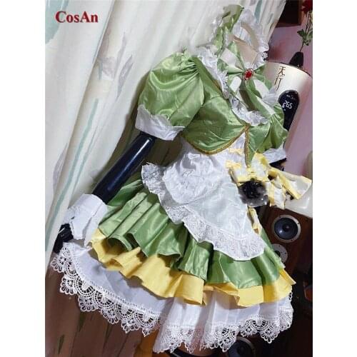 New Game Honor Of Kings Daji Cosplay Costume Matcha Sweet Heart Coffee Maid Outfit Activity Party Role Play Clothing Custom-Make
