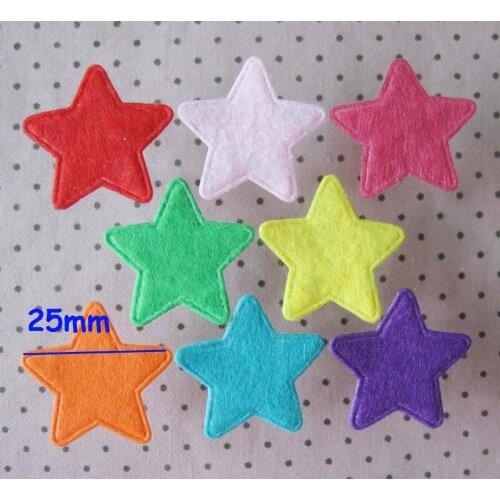 PH002 Embossing Flower Patch 25mm Fashion Star Shaped Appliques 300pcs craft accessories