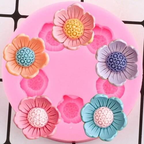 Sugarcraft Flower Silicone Molds Wedding Cupcake Topper Fondant Cake Decorating Tools Jewelry Resin Candy Clay Chocolate Moulds