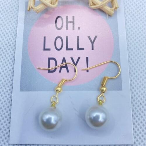 New Korean style jewelry freshwater pearl earrings earrings temperament goddess with ear hooks